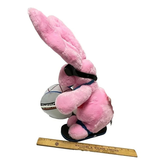 Vintage Energizer Bunny Pink Plush 21 inch tall 1989 Battery Rabbit Moves - Picture 12 of 12